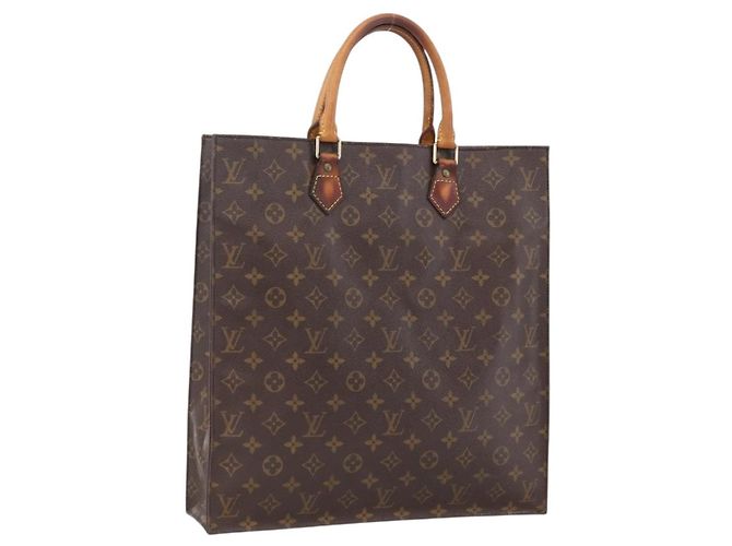 LOUIS VUITTON Bolsa Sac Plat Monogram M51140 LV Auth th6610 Monograma