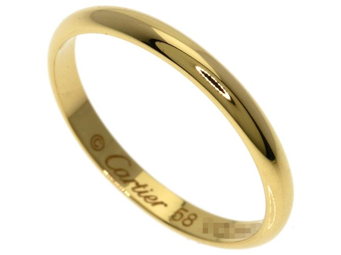 Anillo de boda de oro amarillo de 18K Cartier