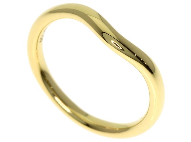 Anillo de banda curva de oro amarillo de 18K Tiffany & Co.