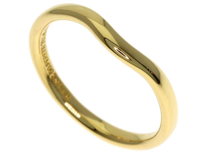 Anillo de banda curva de oro amarillo de 18K Tiffany & Co.
