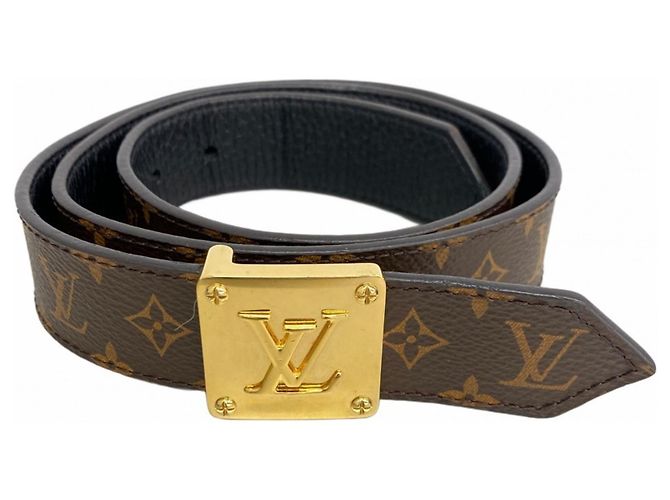 Cinturón Monogram Louis Vuitton Castaño