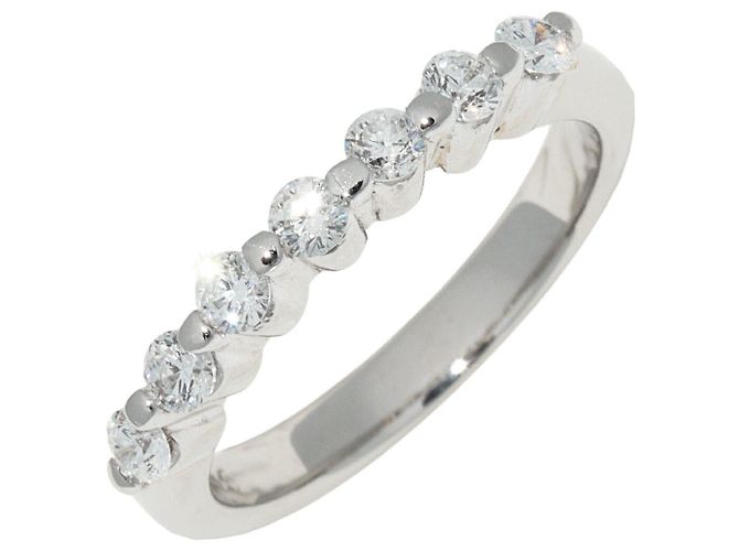 Autre Marque Pt900 Diamantring Silber