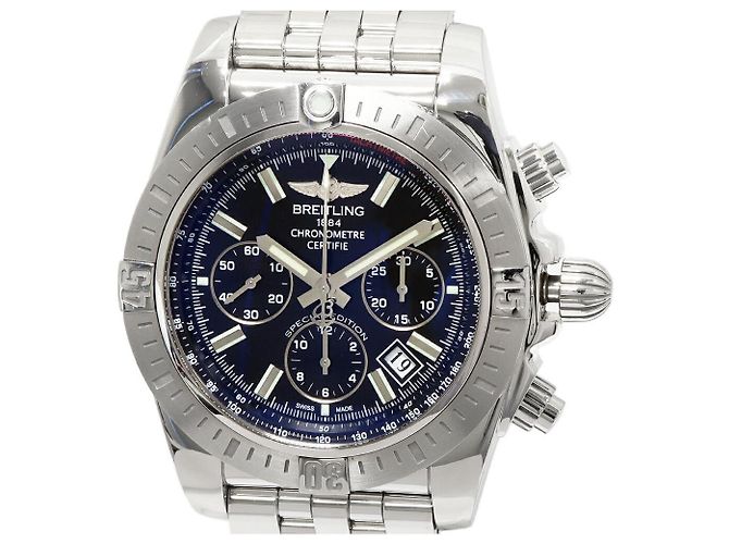 Relógio Breitling Chronomat com mostrador preto AB0115