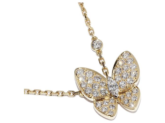 Collar Péndulo Dou Papillon en K18YG de Van Cleef & Arpels VCARP3DP00 Dorado 