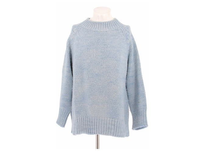 Maison Martin Margiela Maglione blu in alpaca e cotone