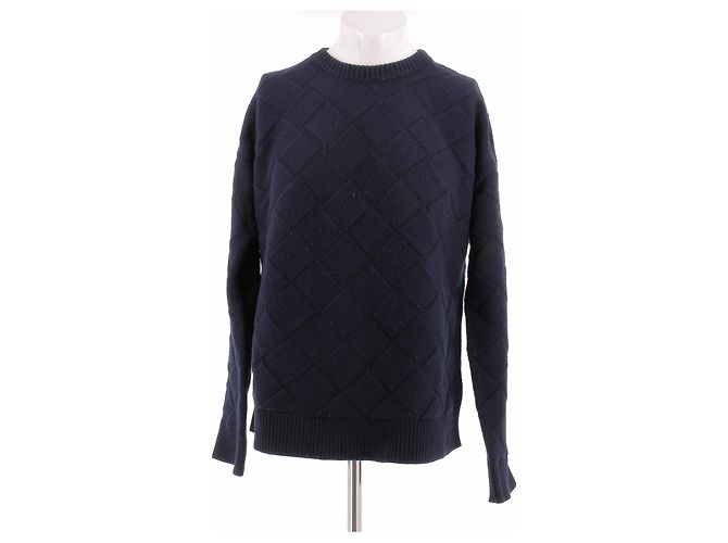 Bottega Veneta Wollpullover Marineblau