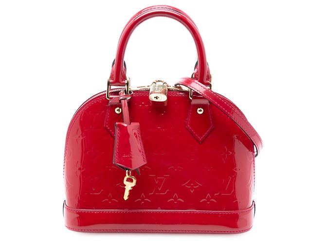 Louis Vuitton Alma BB en Vernis Monogram Rojo Roja