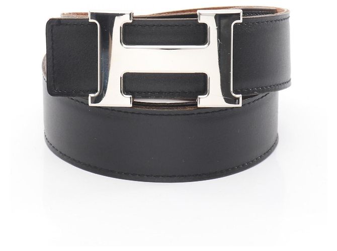Hermès Hermes Constance H Belt Brown Black