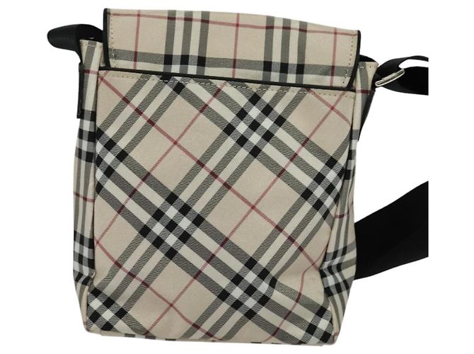 Burberry Nova Check Étiquette Bleue Nylon Beige