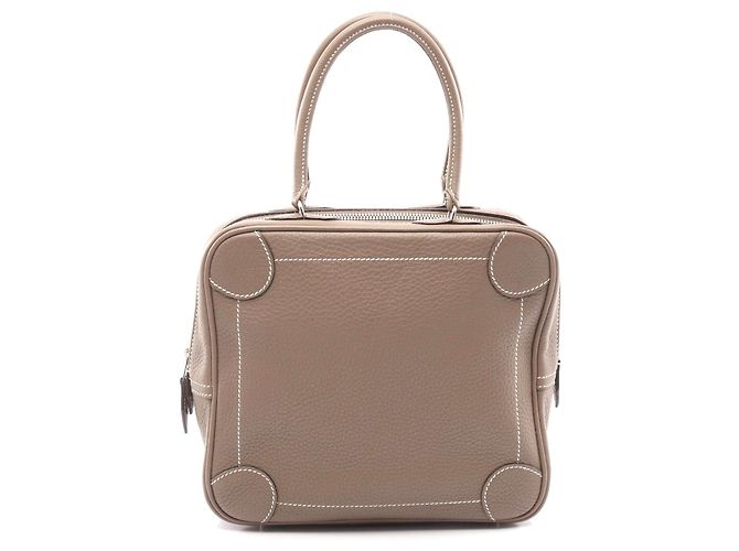 Hermès Omnibus PM Lederhandtasche Grau