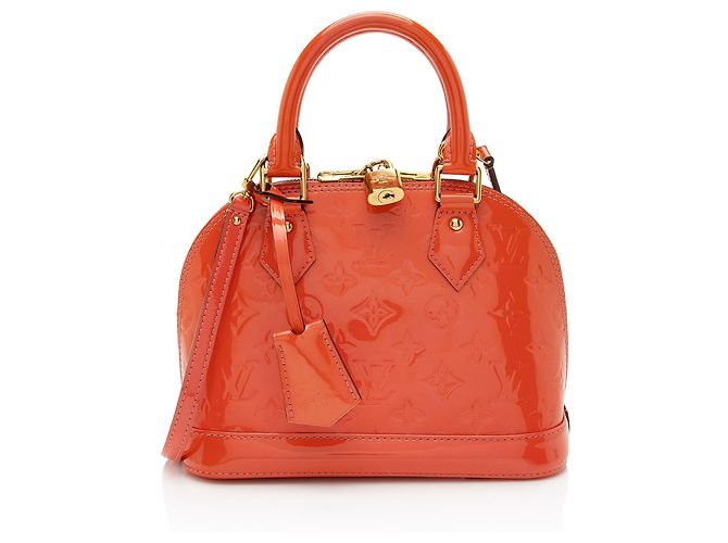 Bolsa Alma BB em Monogram Vernis da Louis Vuitton Laranja