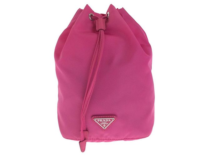 Bolso de nylon Tessuto Prada Rosa