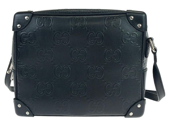 Gucci GG Embossed Leather Shoulder Bag