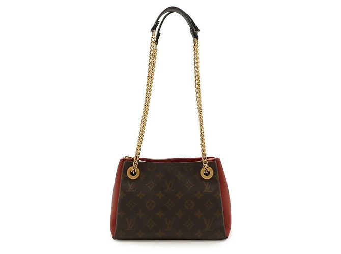 Slock BB Monogram Schultertasche Louis Vuitton Rot