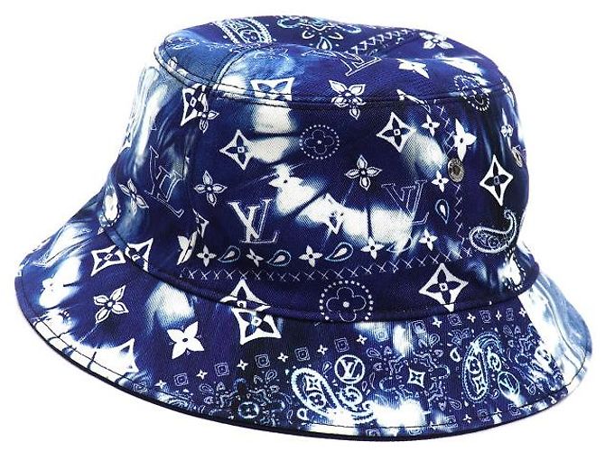 Gorro de Algodón Monogram Louis Vuitton Azul