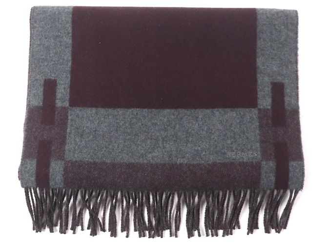 Bufanda de cachemira H Passant de Hermès Púrpura