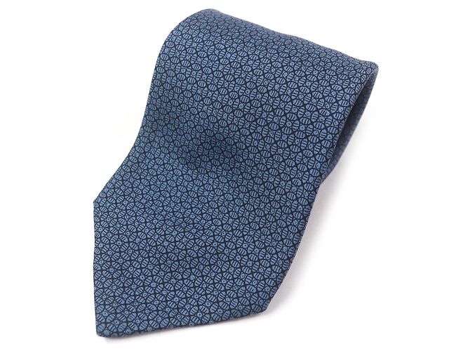 Hermès Hermes Silk Tie Blue