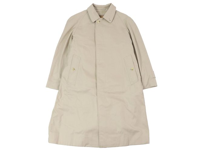 Burberrys Nova check Cotton Polyester Wool Coat Beige