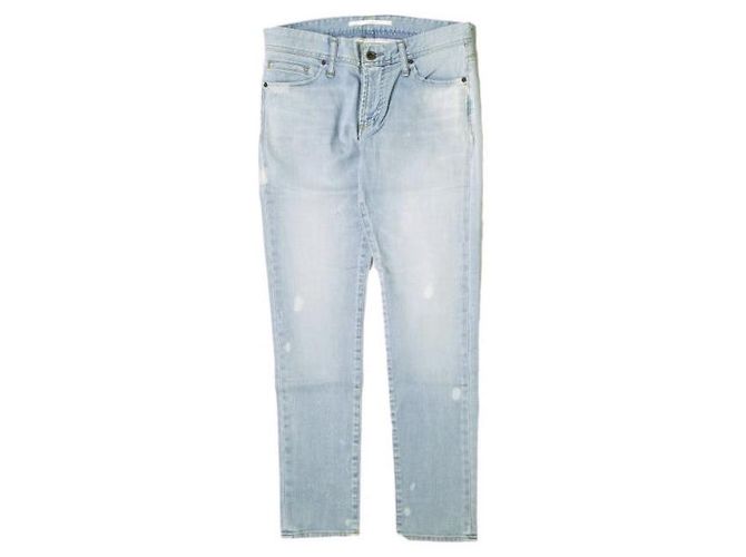 Autre Marque Calça de denim de algodão e poliuretano Azul Azul claro