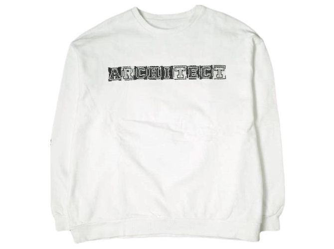 Autre Marque Obrigado ARCHITECT SWEAT Moletom de Algodão Branco