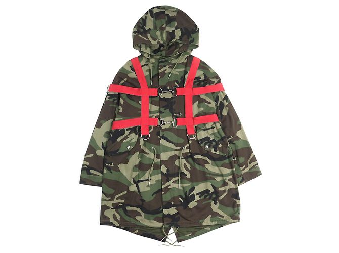 Edge Céline Abrigo de algodón de camuflaje Celine Verde Caqui 