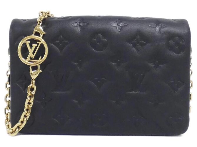 Bolsa de Ombro Pochette Coussin Louis Vuitton Preto