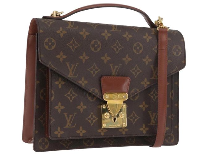 LOUIS VUITTON Monogram Monceau 28 Handtasche M51185 LV Auth BSZ286 Monogramm
