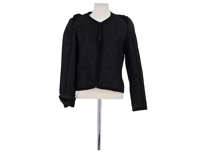 The Kooples Giacca in cotone nera Nero