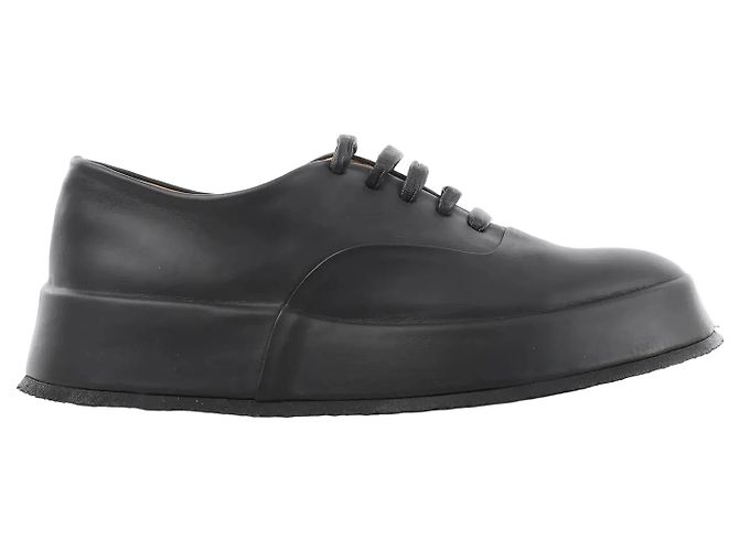Jil Sander Leather Sneakers in Black, Size 37 EU