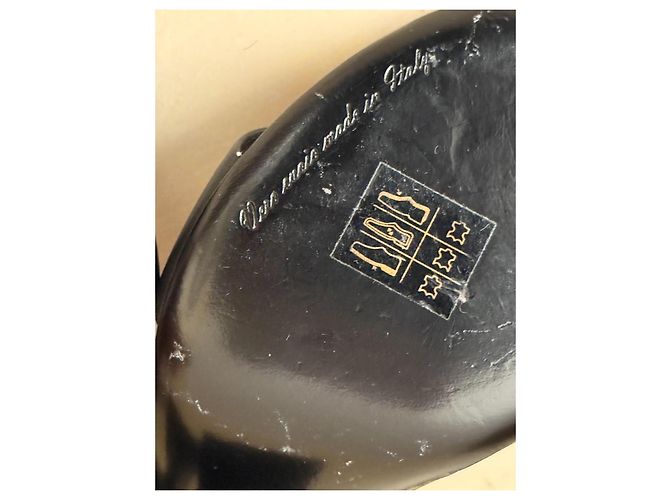 Dolce & Gabbana High Heels aus schwarzem Leder Größe 40