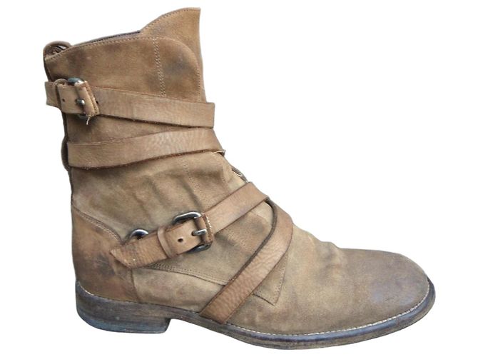 Sartore Ankle Boots Light Brown Leather
