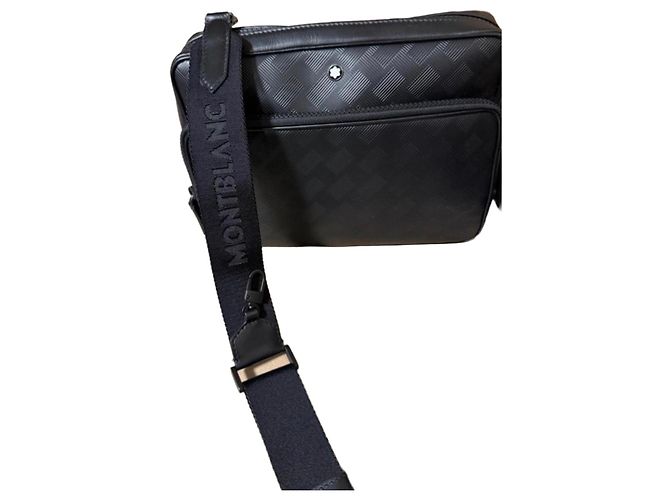 Borsa a tracolla in pelle Montblanc Extreme Nero