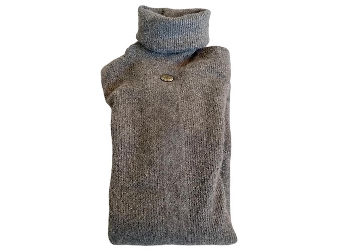 Chanel grauer Kaschmir-Rollkragenpullover 
