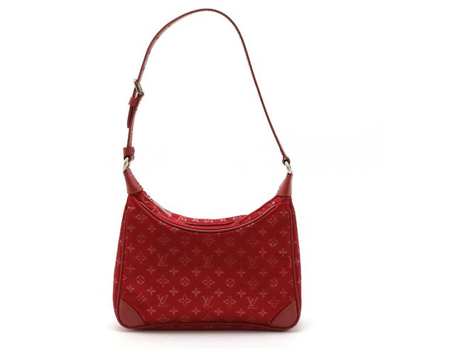 Boulogne Pochette Satin Monogram Louis Vuitton Rouge
