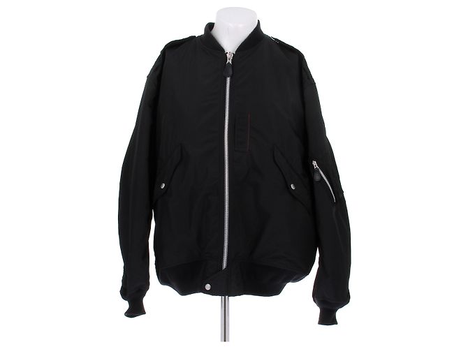 Junya Watanabe Black Wool Bomber Jacket