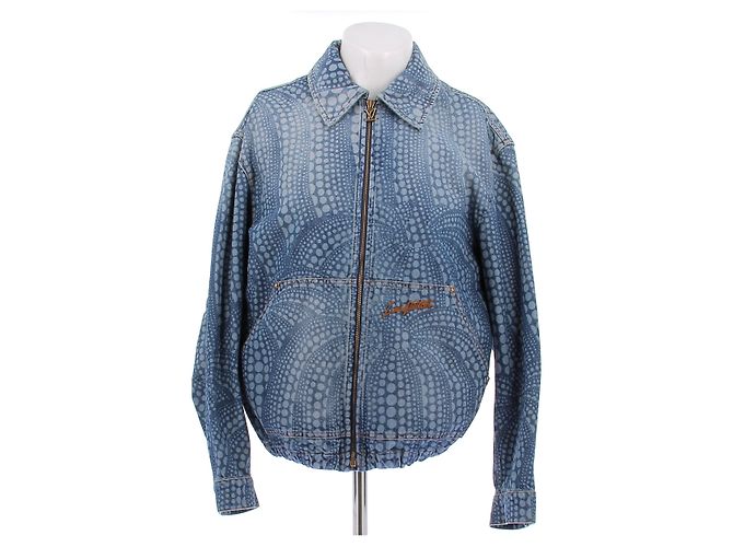 Louis Vuitton Jaqueta de jeans de algodão Azul