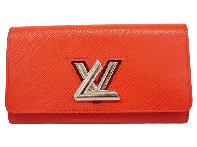Cartera Larga Twist de Cuero Epi Louis Vuitton Roja