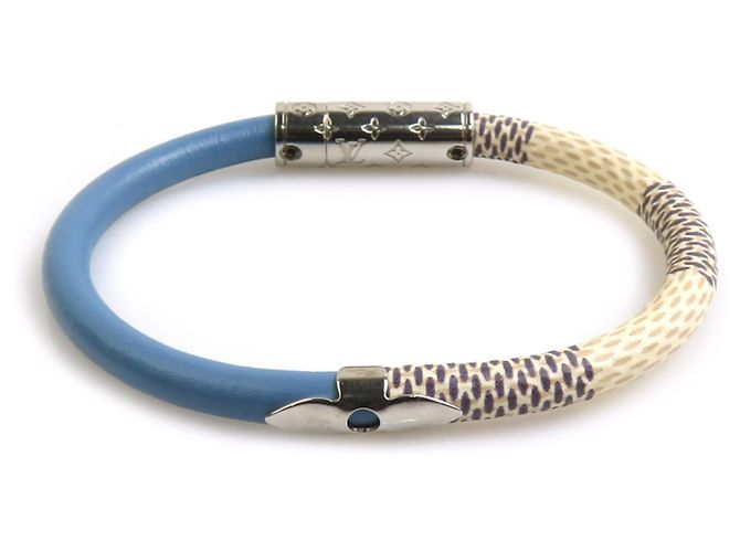 Pulsera Charm Damier Azur Louis Vuitton Azul Crudo