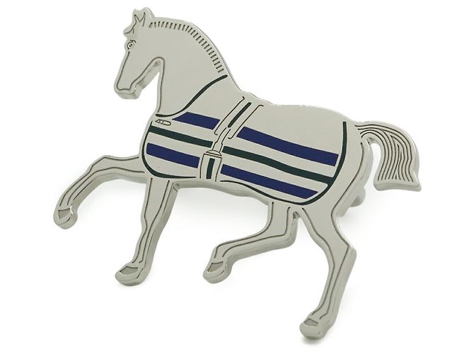 Ring Anello per sciarpa Cheval Couverture Hermès Argento Metallo