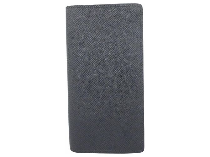 Portafoglio Lungo Brazza in Taiga Louis Vuitton Blu navy
