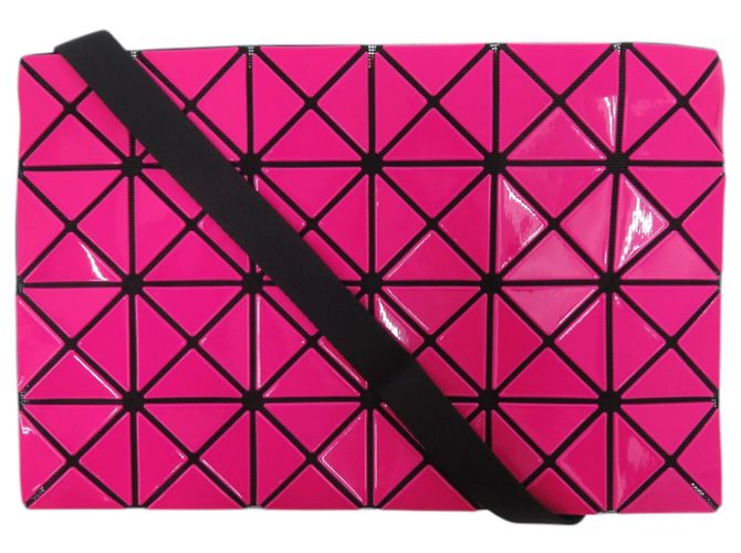 Issey Miyake BAOBAO Lucent Shoulder Bag Black Pink
