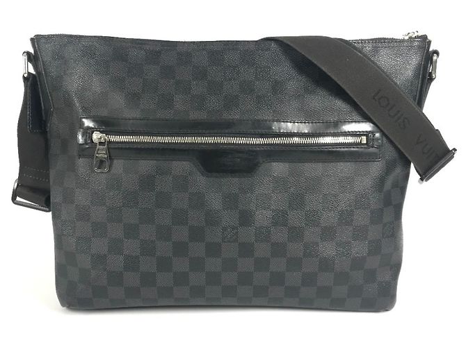 Borsa a Spalla Mick MM Damier Graphite Louis Vuitton Nero