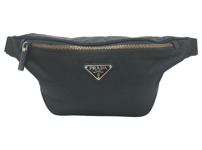 Borsa a vita Triangle Plate VL033 di Prada Nero