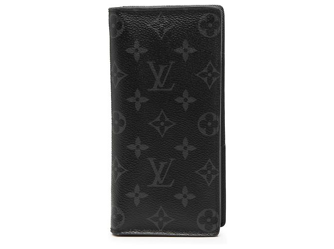Cartera Brazza Monogram Eclipse Negra Louis Vuitton Negro