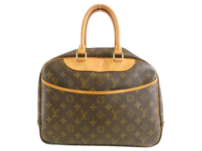 Bolso de mano Bowling Vanity Monogram Louis Vuitton Castaño