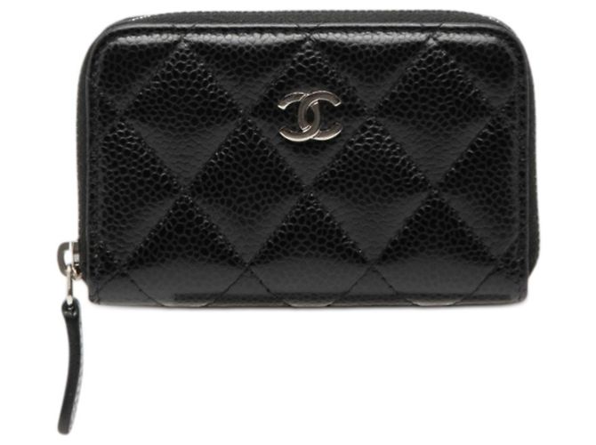 Monedero Matelassé Chanel Negro