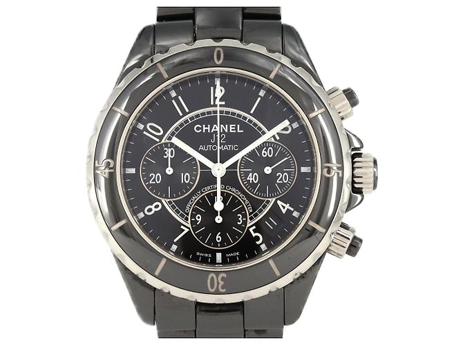 Chanel J12 Chronograph Automatik-Uhr aus Keramik H0940