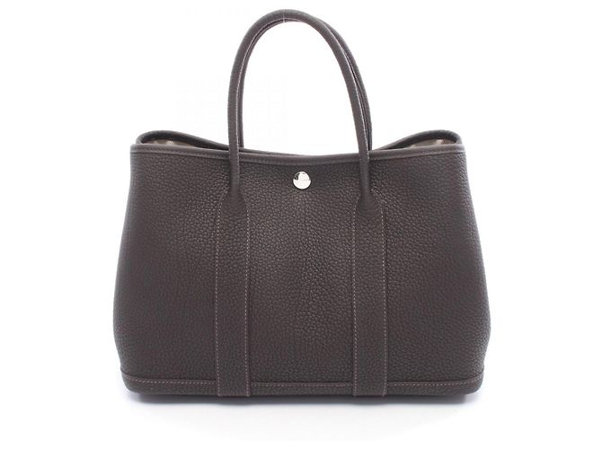 Hermès Sac Tote Hermes Garden Party TPM Marron