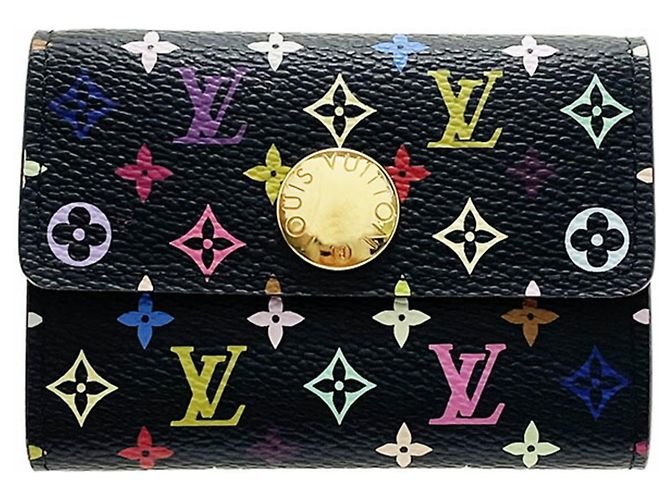 Louis Vuitton Monogram Multicolore Coin Purse Black