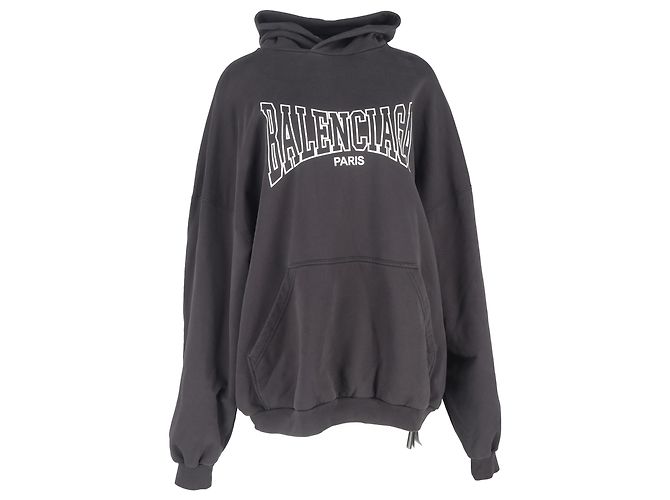 Everyday Sudadera de algodón gris con estampado de logo Boxing de Balenciaga
